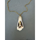 Calypso Shell Necklace μακρύ κολιέ με φυσικό κοχύλι και στρας