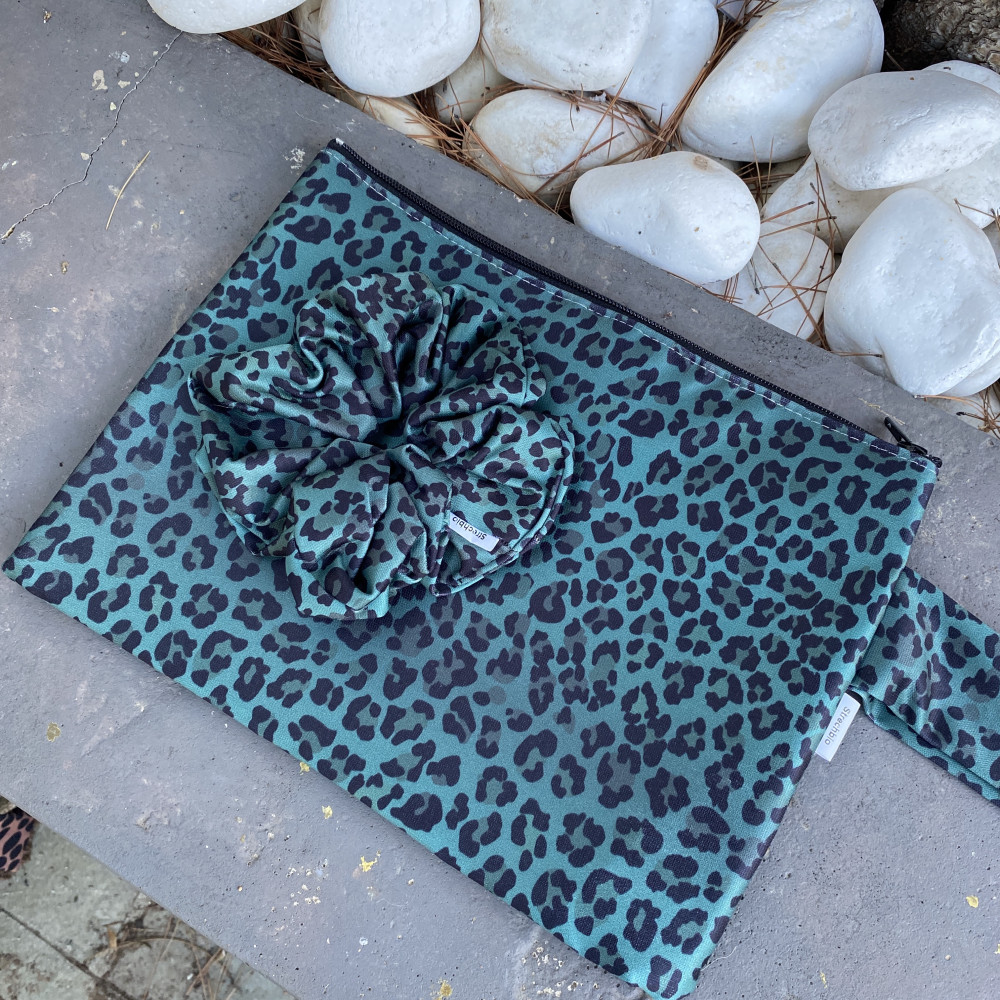 Teal Leopard Clutch Teal Leopard Clutch