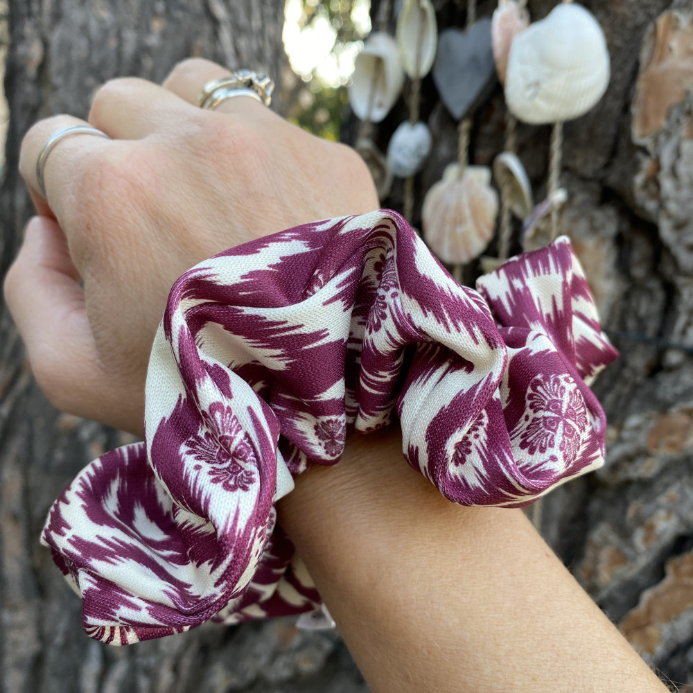 Burgundy Ikat
