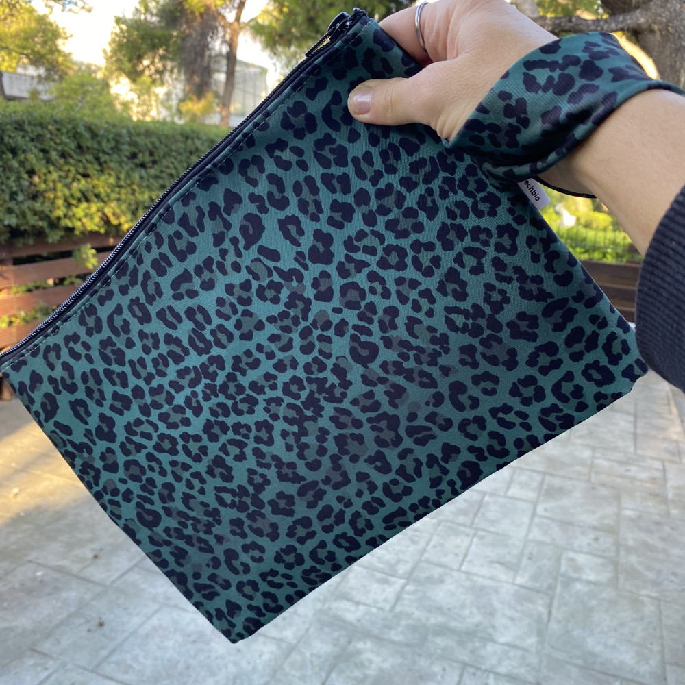 Teal Leopard Clutch Teal Leopard Clutch