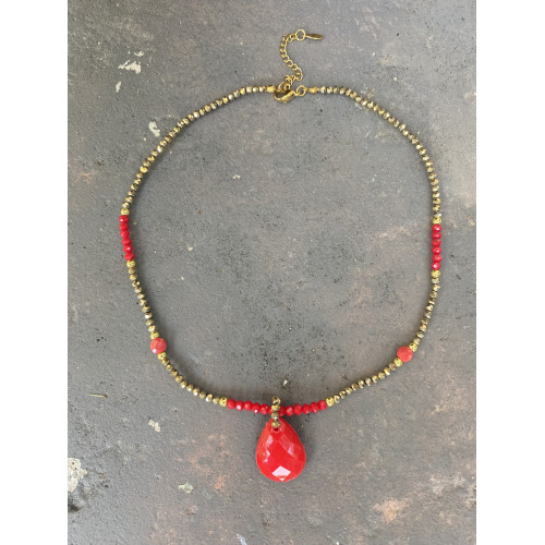 Κολιέ "Ruby Fire"