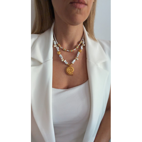 Κολιέ “Golden Shell”