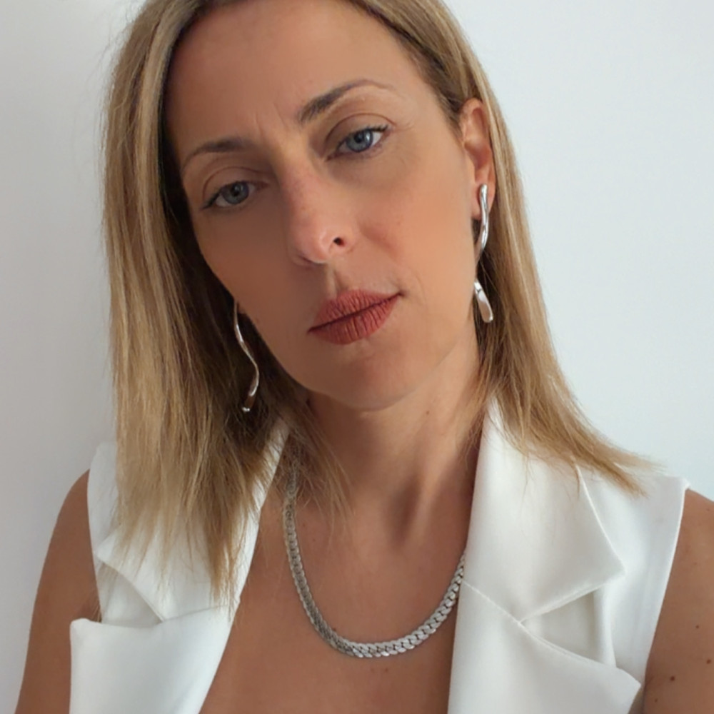 ατσάλινα σκουλαρίκια μακριά ασημί aria minimal