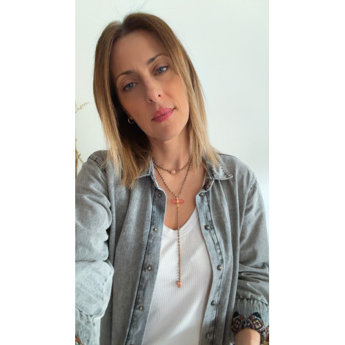 Κολιέ “Blush Sodalite”