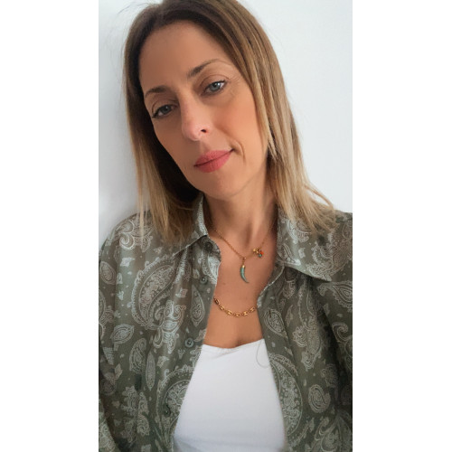 Κολιέ “Colorful Tusk”