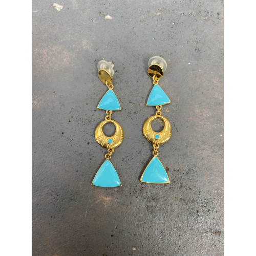 Σκουλαρίκια "Azure Cascade"