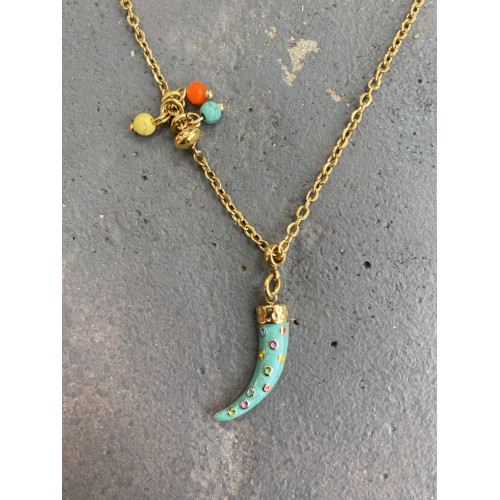 Κολιέ “Colorful Tusk”