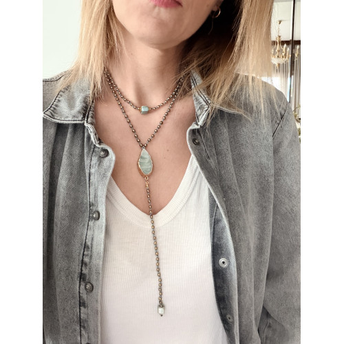 Κολιέ “Turquoise Aura”