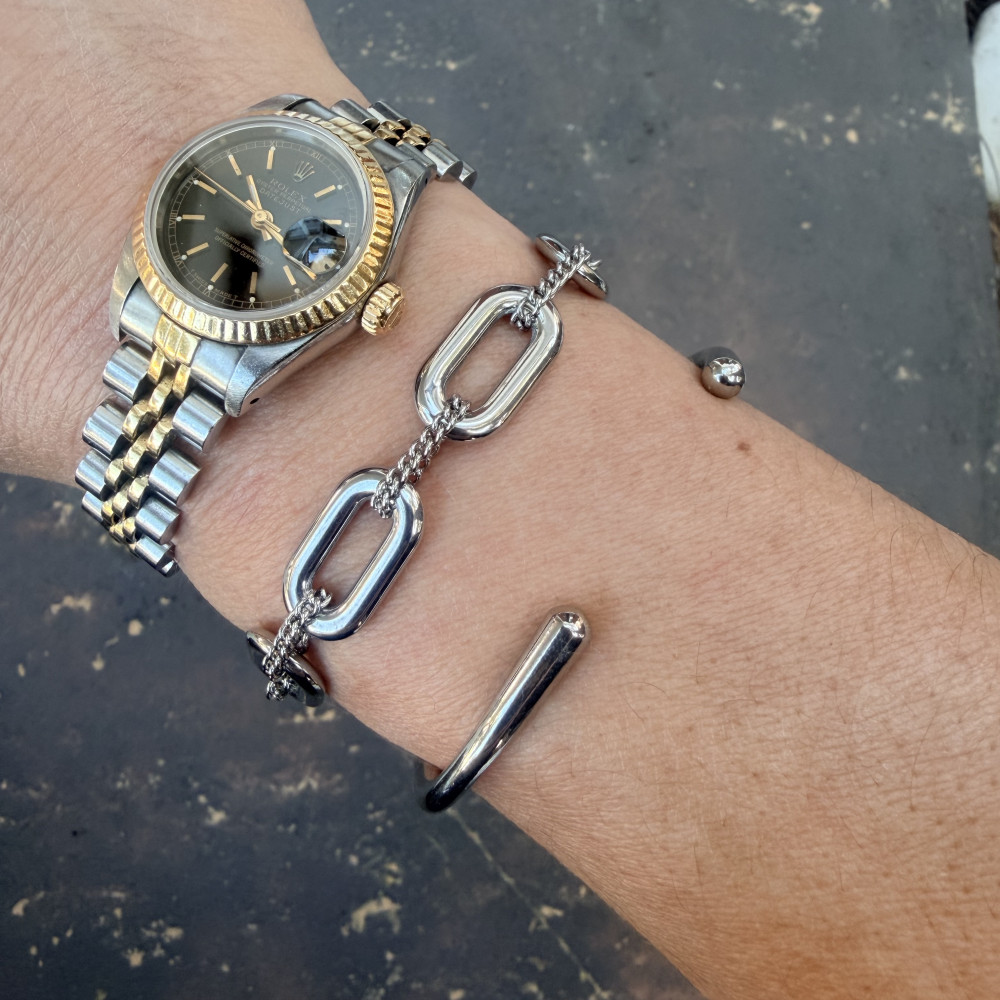 ατσάλινο βραχιόλι cuff ασημί ή χρυσό minimal ανοιχτό σχέδιο ατσάλινο βραχιόλι cuff ασημί ή χρυσό minimal ανοιχτό σχέδιο