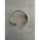 Ατσάλινο Βραχιόλι Cuff Ασημί ατσάλινο ασημί βραχιόλι cuff minimal ανοιχτό σχέδιο