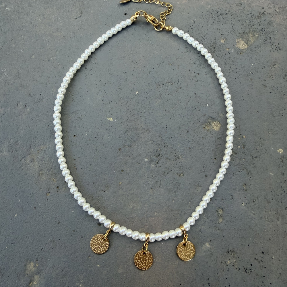 Κολιέ με Πέρλες και Στρογγυλά Στοιχεία Elegant Κολιέ για Καθημερινό και Βραδινό Στυλ