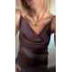 Amelie Necklace κολιέ με αχάτη και γυάλινη καρδιά