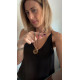 Orlena Necklace – Μακρύ κολιέ με ατσάλινο κρεμαστό Orlena μακρύ γυναικείο κολιέ 80 εκ. με ατσάλινο γεωμετρικό κρεμαστό