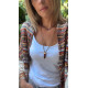 Naya Necklace – Κολιέ με ημιπολύτιμη πέτρα αχάτη Naya Necklace μακρύ κολιέ με αχάτη και χρυσούς αιματίτες
