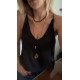 Orlena Necklace – Μακρύ κολιέ με ατσάλινο κρεμαστό Orlena μακρύ γυναικείο κολιέ 80 εκ. με ατσάλινο γεωμετρικό κρεμαστό