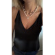 Alba Necklace – Κολιέ με γυάλινες πέρλες και οπάλιο Alba Necklace κολιέ με λευκές γυάλινες πέρλες και οπάλιο