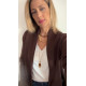 Amaya Necklace – Κολιέ με πέτρες αχάτη και αιματίτη Amaya Necklace κολιέ με αχάτη και χρυσούς αιματίτες