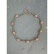 Margo Necklace κολιέ με χαολίτη και χρυσούς αιματίτες