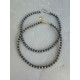 Eden Necklace – Μαύρο κολιέ με χρυσά ή ασημί κρυσταλλάκια Eden Necklace κολιέ με μαύρες γυάλινες πέρλες σε χρυσό και ασημί