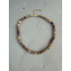 Amaya Necklace κολιέ με αχάτη και χρυσούς αιματίτες