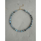 Thalia Necklace κολιέ με αχάτη χαουλίτη και χρυσό αιματίτη