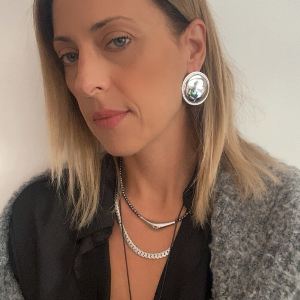 σκουλαρίκια bold sparkle με κρυσταλλάκια