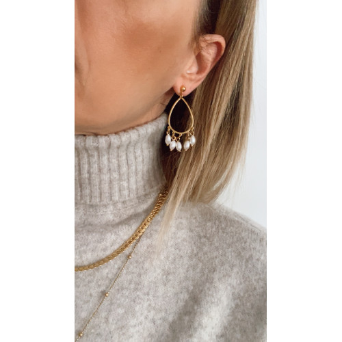 Σκουλαρίκια “Pearl Drop Grace”