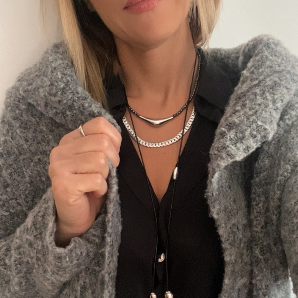 κολιέ lucky horseshoe με πέταλο ατσάλινη αλυσίδα