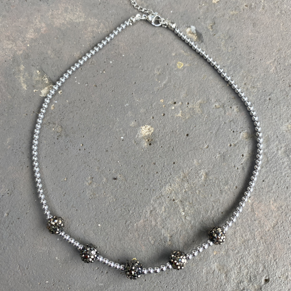 Κολιέ "Silver Sparkle Love" Κολιέ "Silver Sparkle Love"