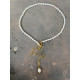 Golden Grace necklace with pearls and gold chain χειροποίητο κολιέ golden grace με πέρλες και χρυσή αλυσίδα