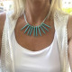 "Celestial Turquoise"- βραχιόλι με χαολίτη, κρυσταλλάκια & μεταλλικές χάντρες Βραχιόλι με προσαρμόσιμο μήκος