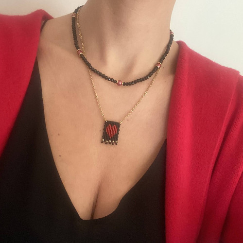 Κολιέ "Ceramic Red"