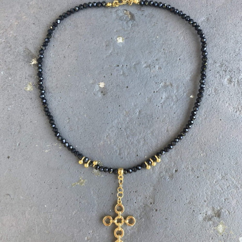 Κολιέ "Gold Cross"