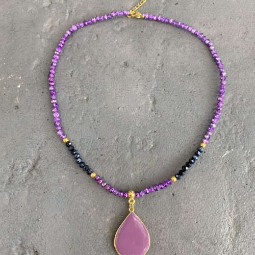 Κολιέ "Lila Drop"