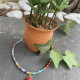 "Rainbow Treasure"- κολιέ με πολύχρωμα κρυσταλλάκια Κολιέ με κόκκινη ημιπολύτιμη πέτρα