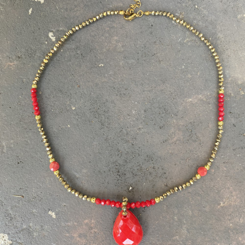 Κολιέ "Ruby Fire"