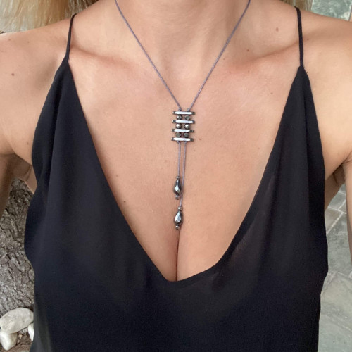 Κολιέ "Silver Drops"