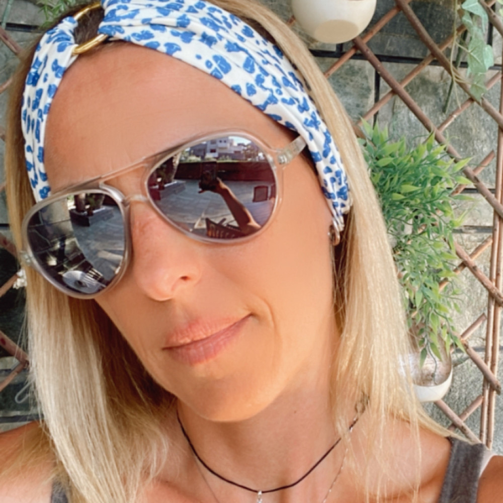 Χειροποίητο σετ αξεσουάρ μαλλιών και τσαντάκι σε μπλε και λευκό λεοπάρ, εμπνευσμένο από vintage πορσελάνη και ναυτική κομψότητα