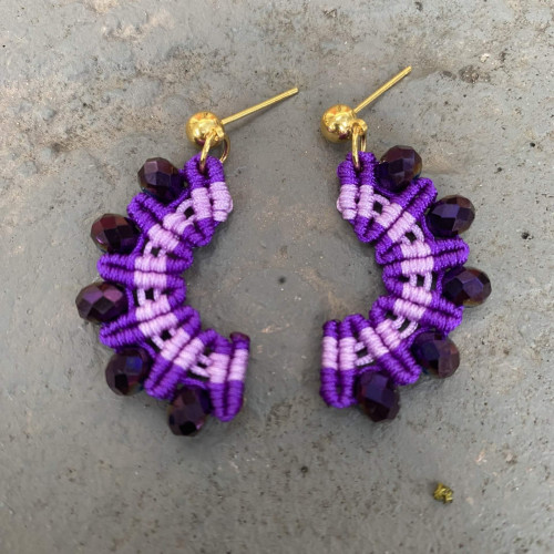 Σκουλαρίκια "Amethyst Elegance Earrings"