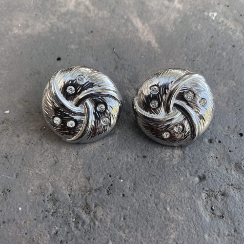 Σκουλαρίκια "Silver Swirl"