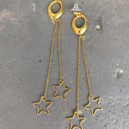 Σκουλαρίκια "Stardust Chain"