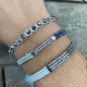 Βραχιόλι Crystal Tassel Charm για καθημερινό boho στυλ Πολύχρωμο βραχιόλι με φούντες και λαμπερές χάντρες