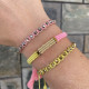 Βραχιόλι Crystal Tassel Charm για καθημερινό boho στυλ Πολύχρωμο βραχιόλι με φούντες και λαμπερές χάντρες
