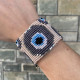 Evil Eye Guardian- Χειροποίητο βραχιόλι με σχέδιο ματιού Χειροποίητο βραχιόλι με ρυθμιζόμενο κούμπωμα