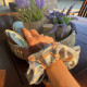Blue Onyx Scrunchie Strechbio Eco-friendly Αξεσουάρ Μαλλιών