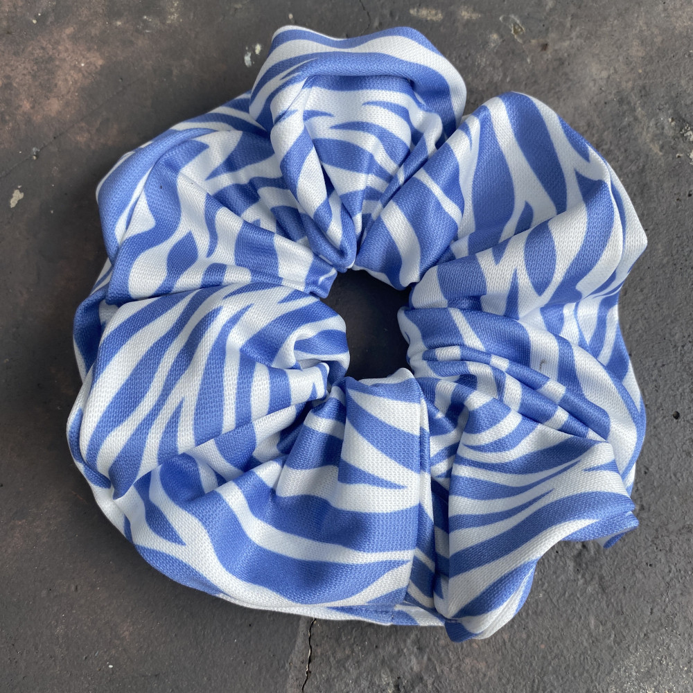 Santorini Stripes Scrunchie Strechbio Eco-friendly Αξεσουάρ Μαλλιών