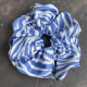 Santorini Stripes Scrunchie Strechbio Eco-friendly Αξεσουάρ Μαλλιών