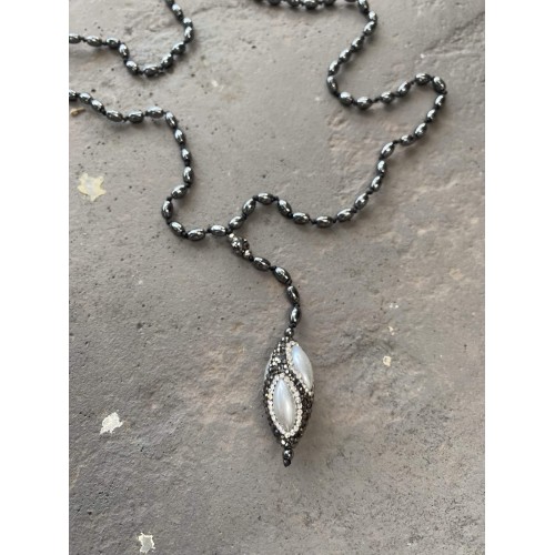 Κολιέ "Midnight Pearl"