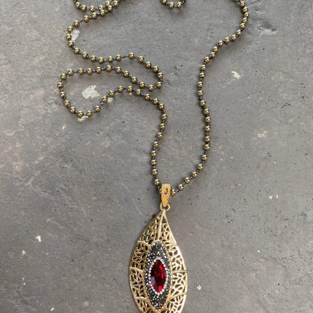 Κολιέ"Fiery Elegance" Κολιέ"Fiery Elegance"