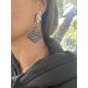 Σκουλαρίκια "Silver Rhombus Glamour" Σκουλαρίκια "Silver Rhombus Glamour"